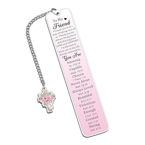 Christian Friendship Gifts for Women Friend Bookmark Birthday Valentines Day