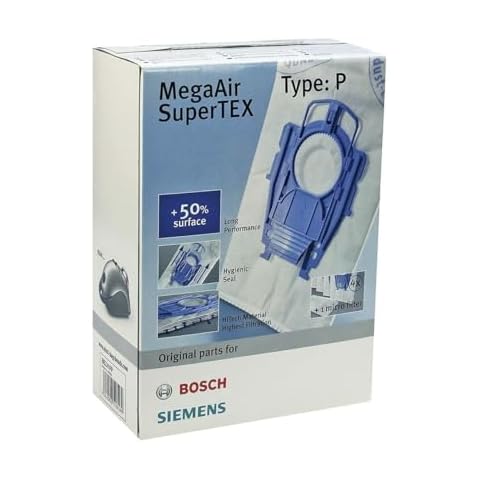 Bosch Megaair Super Tex Vacuum Bags with Filter Cover
