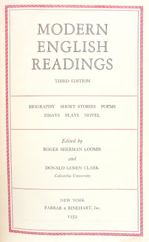 Modern English Readings [Unknown] B0012NMRLO Book Cover