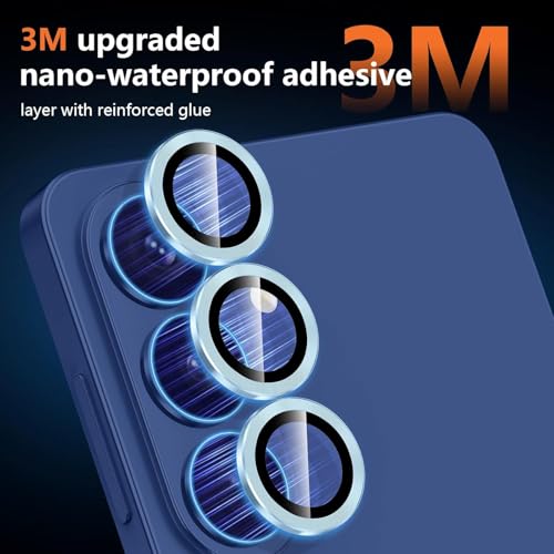 Image of Premium Camera Lens Protector Compatible For Samsung Galaxy S26 5G (Blue) Camera Lens Protector - 9H Tempered Glass, Military-Grade Anti-Scratch, Case-Friendly, Easy Install Frame