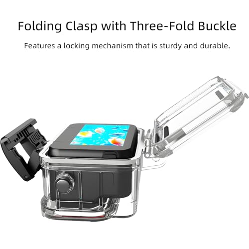 Image of Underwater Housing Case for Insta 360 ACE 2, Clear PC Material, 30M Waterproof, Marine-Grade Steel Buttons, Three-Fold Buckle Lock (YH-ace2)