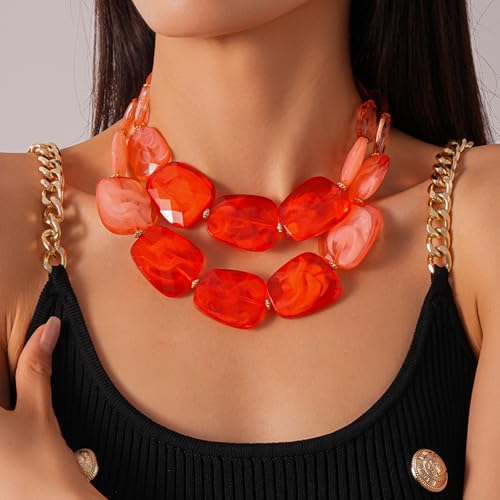 Cadena de clavícula irregular que no pesa: joyería bohemia ajustable antianudamientos 4