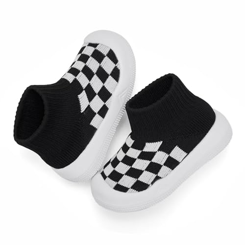Baby Boy Girl Non-Skid Indoor Infant Walking Shoes Breathable Warm Elastic Sock Shoes with Memory Sole Protect Toes Outdoor Sneakers by Eashi - Image 5