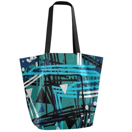 Reusable Aesthetic Grocery Bags Lightweight and Foldable for Daily Use Travel Beach Activities