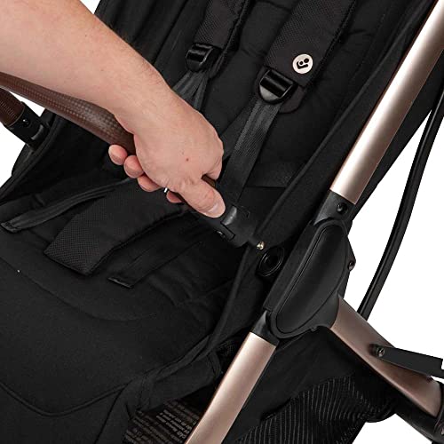 Maxi-Cosi, STR002, Carrinho de Bebê Eva, Essential Black, Champagne