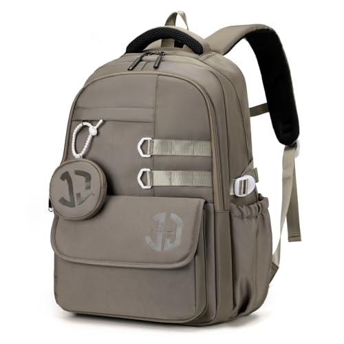 JANSBEN Wasserdichter Schulrucksack für Teenager Jungen und Mädchen, Mehrfachfach Design für Schule und Reisen, Schultasche Ideal für 5 Klasse