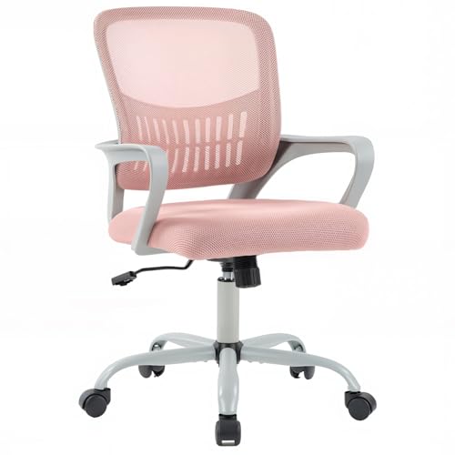 DUMOS Home Office Computer Chair - Ergonomic Mid Back Desk