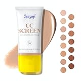 Supergoop! CC Screen - SPF 50 PA++++ CC Cream, 100% Mineral Color-Corrector & Broad Spectrum...