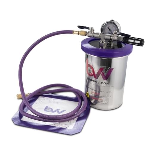 BVV Best Value Vacs 2 Quart Tall Stainless Steel Vacuum Chamber