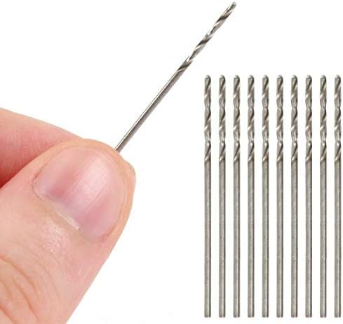 20 Pcs 1.2 mm HSS Micro Twist Drill Bit, Mini High Speed Steel Drill for Wood, Plastic, Soft Metal