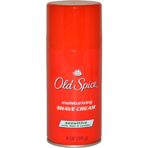 Old Spice Moisturizing Shave Cream Sensitive, 11 Ounce