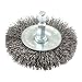 Forney 72733 Wire Wheel Brush, Coarse Crimped with 1/4-Inch Hex Shank, 2-1/2-Inch-by-.012-Inch