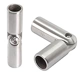 Stabverbinder mit Gelenk aus Edelstahl V2A - flexibel Verbinder Querstab Füllstab (Ø 12 mm, 1 Stück)