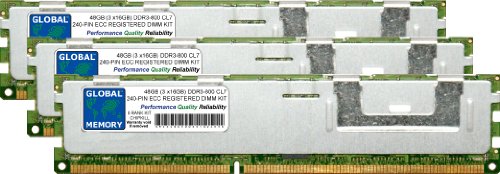 RAM DDR3 48Go 6 Rank Chipkill Haute Fiabilité Mémoire ECC Reg RDIMM 800MHz pour Serveur Pro