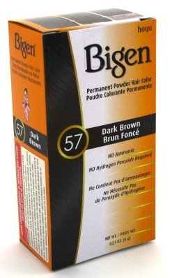 Bigen Powder Hair Color #57 Dark Brown 0.21oz (2 Pack)
