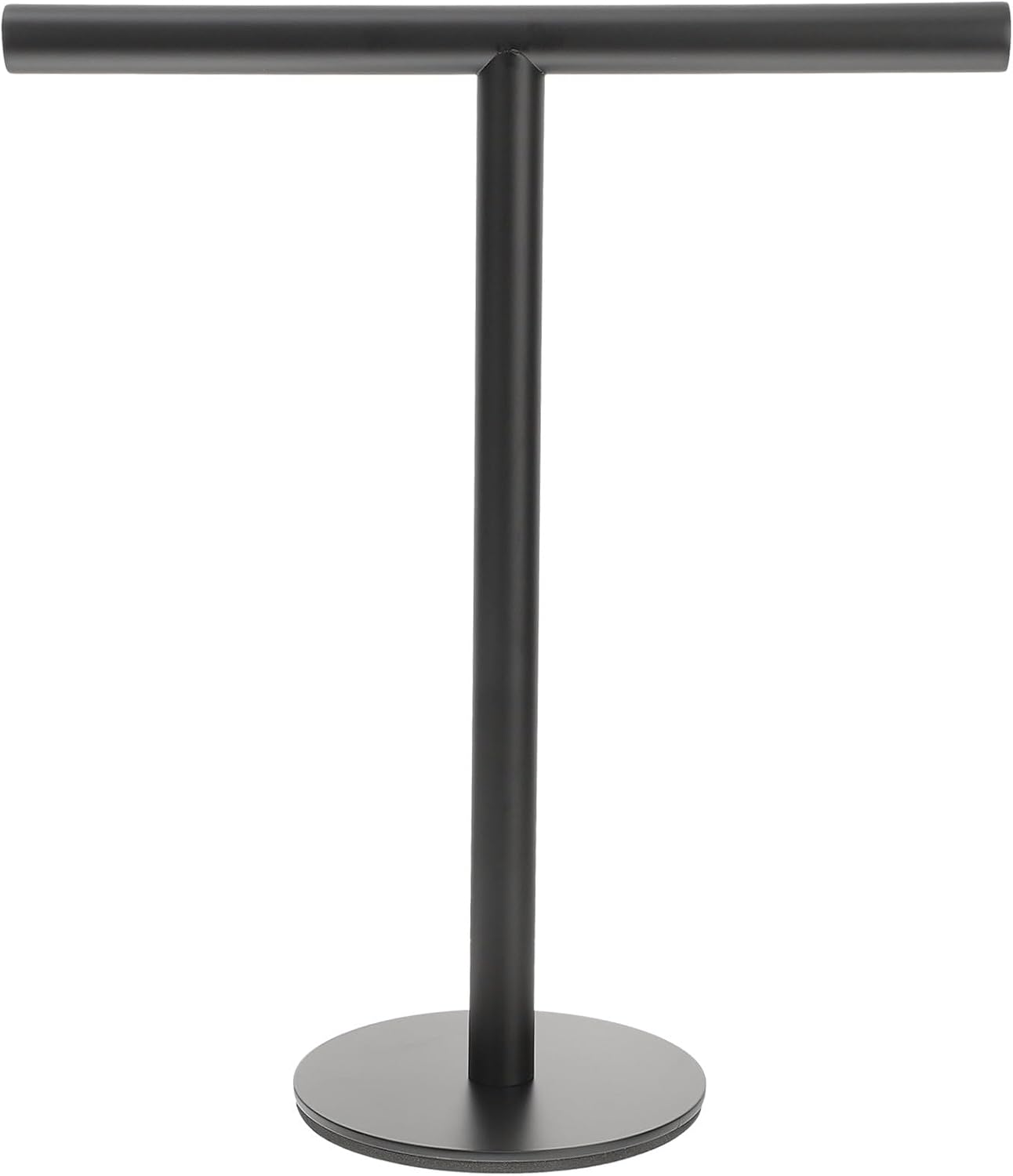 Stainless Metal Floor Towel Rack Floor Stand Towel Holder with Portable Base for Bathroom