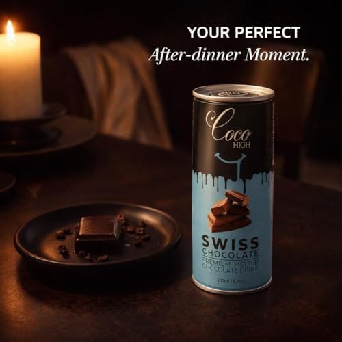 Image of CocoHigh Chocolate Milk 1.2L (6 x 200ml) | Combo of Swiss, Caffe Mocha & Dark Chocolate Milkshake Made with Real Cocoa | No Added Preservatives Ready to Drink