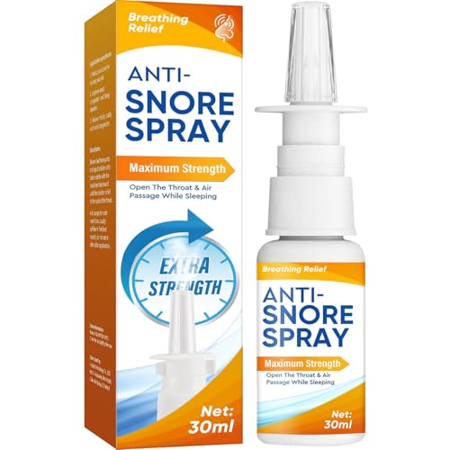 Anti Snoring Spray, (30 ml) Stop Snoring Aids for Women and Men, Natural and Safe Ingredients, Helps Open The Throat & Air Passage While Sleeping for Better Breathing Comfort