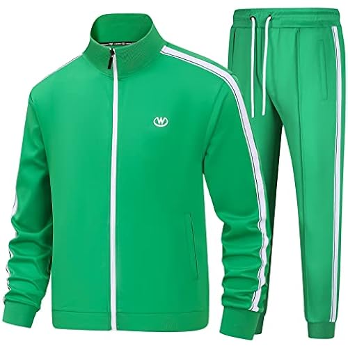 Men's Tracksuits Set Long Sleeve Causal Full Zip Running Sports Sweatsuit for Men 2 Piece Outfits