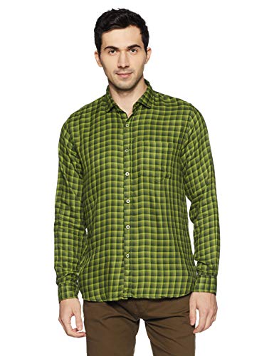 Image of Ruggers by Unlimited Men's Checkered Regular Fit Casual Shirt