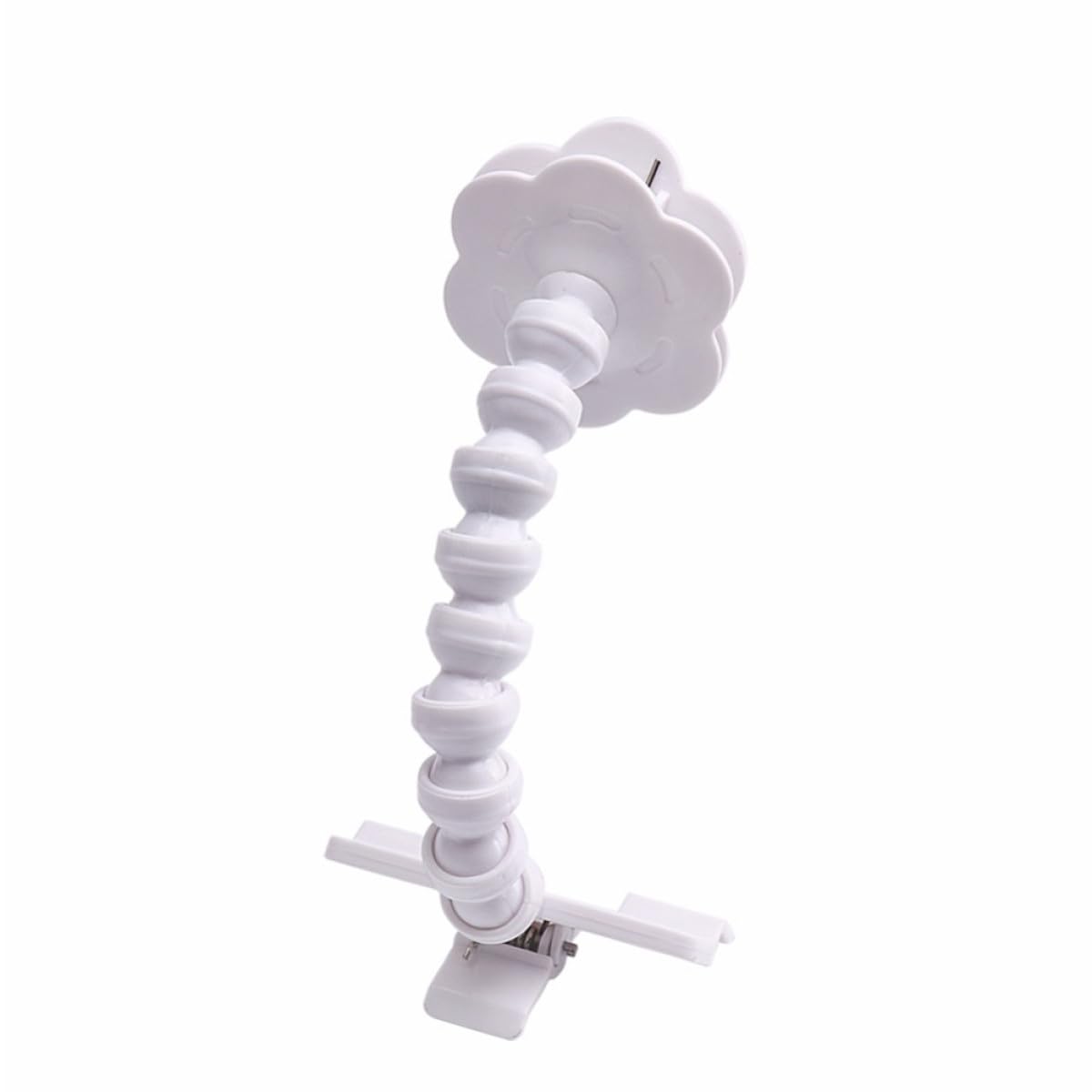 Stick Clip for Dogs and Cats, White Plastic Phone Holder Attachment, Stable Selfie Tool for Pet Photography
