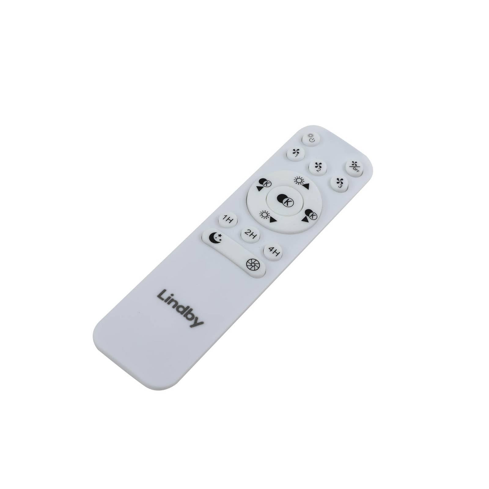 Lindby Smarter Deckenventilator mit LED Beleuchtung und Fernbedienung leise Ø 60 cm, App Steuerung Ventilator Lampe dimmbar Farbwechsel (3000-6500K)