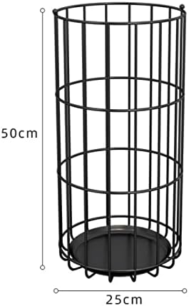 Wrought Iron Umbrella Stand Umbrella Tube Fashion Umbrella Bucket Floor Household Umbrella Storage Rack(E)