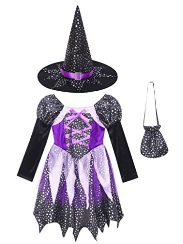 Disfraz de Bruja para Niñas con Sombrero y Bolso miniatura 5