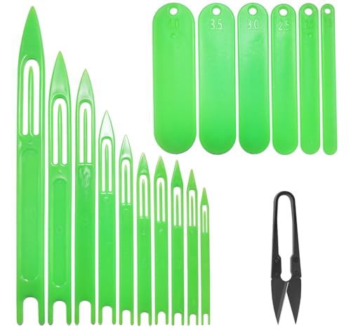 Fishing Net Needle Repair Kits - Plastic 10 Sizes Fishing Netting Shuttle and 6 Sizes Mending Cast Net Tools Gill Net Needle Shuttle