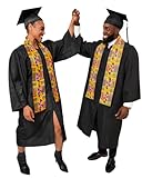 Dupsie's 1pc Kente African Print Graduation Stole, Made in Africa Black History, Festivals, Cultural, HBCU, Graduate, Schools