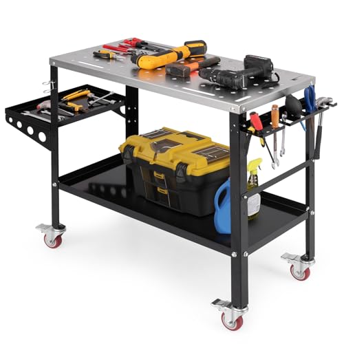 TANGZON Welding Table with Wheels