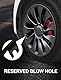 BASENOR Tesla Modell Y 21 Zoll Felgenschutz ABS Felgenschutz Hubcap Curb Rash Abdeckung Auto Schutz Reifen Trim Ringe für Modell Y Außenzubehör