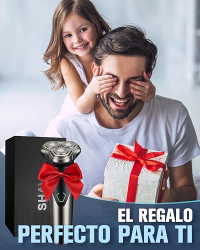 Afeitadora Eléctrica para Hombre 3D, Cabezales Flotantes, Pantalla LED, Cuchillas de Doble Anillo para un Afeitado Más Rápido y Preciso, Recargable, Wet & Dry, Lavable en Todo el Cuerpo - imagen 7