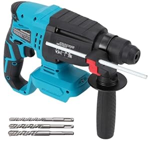 SDS-Plus Akku-Bohrhammer für Makita 18V Batterie, max. Bohrdurchmesser 28mm, 2 Joule, kabelloser Schlagbohrer für Beton, Mauerwerk, Stein, Zement – Maschine ohne Akku