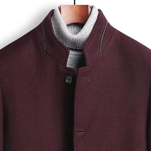Men's Business Casual Chinese Jacket Front Button Blazer Traditional Uniform Groom Dress Mandarin Collar Formal4