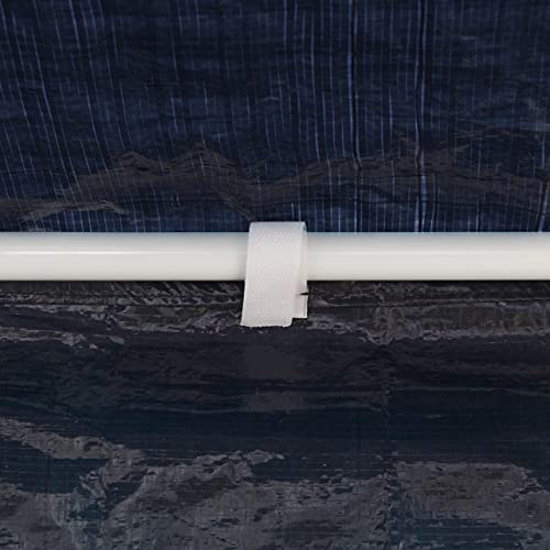 Relaxdays Gazebo Panels, Set of 4, Marquee Side Wall, Waterproof, with Window, PE Fabric, pergola Covers, Blue, 200 x 300 x 0.1 cm - Image 8