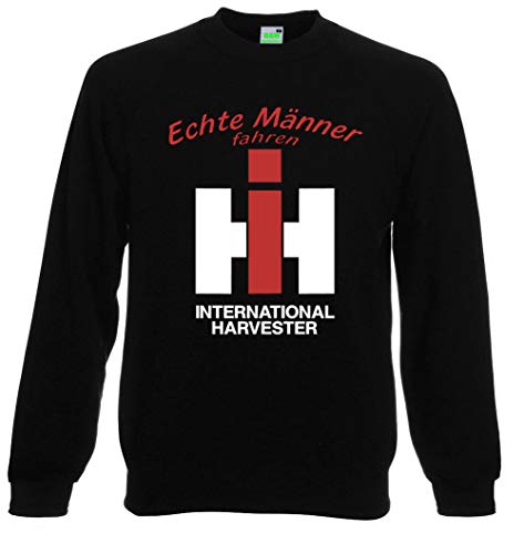Bimaxx Sweatshirt Echte Männer Fahren IHC Harvester | Herren Langarm | Schwarz | Größe XXL Cover