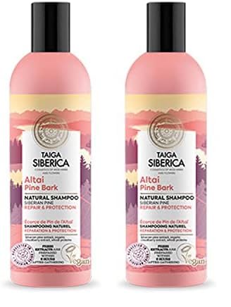 Cuidado capilar de la marca Natura Siberica: acondicionador, Taiga acondicionador Reparacion Proteccion (400 mililitros) (Paquete de 2)