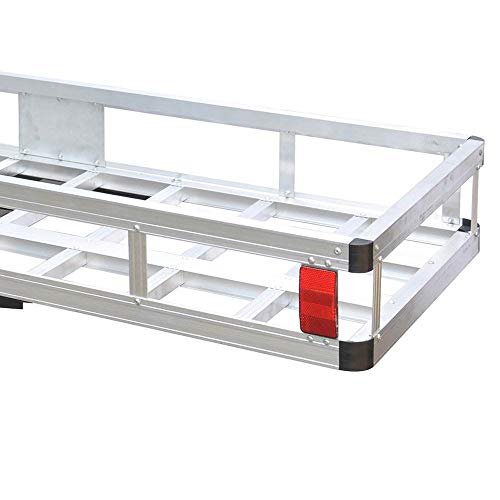 Tow Tuff TTF-2260A 60 Inch 500 Pound Capacity Lightweight Corrosion Resistant Aluminum Camping Gear and Luggage Cargo Carrier with Easy Assembly - Thumbnail 4