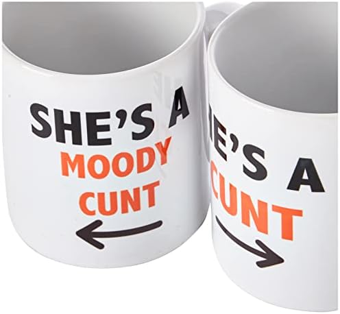 His and Hers Couples Mug Set Funny Joke Gifts Present Anniversary Birthday Christmas Wedding Coffee Mugs Cunt Mugs Boyfriend Joke WSDMUG1331