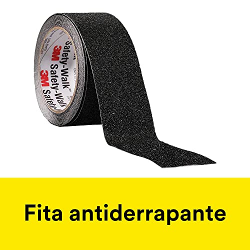 3M, Fita Antiderrapante, Preta, 50 mm x 5 Metros - 1 Unidade