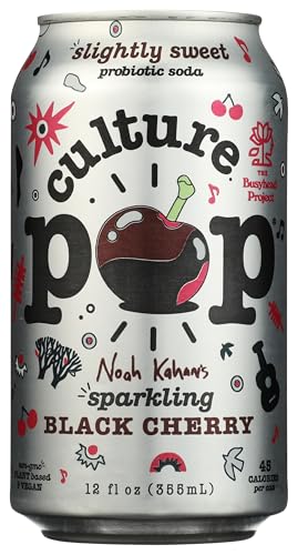 Culture Pop Soda, Black Cherry Soda, 12 Fl Oz