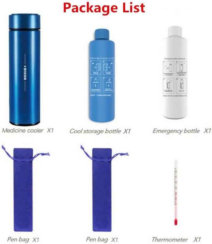 Miniatura 2 de Beacon Pet Insulin Reefer Cup Refrigerado Mini Case Diabetic Medical Cooler 36hrs Refrigerador Botella Refrigerador Mini Refrigerador de Coche -