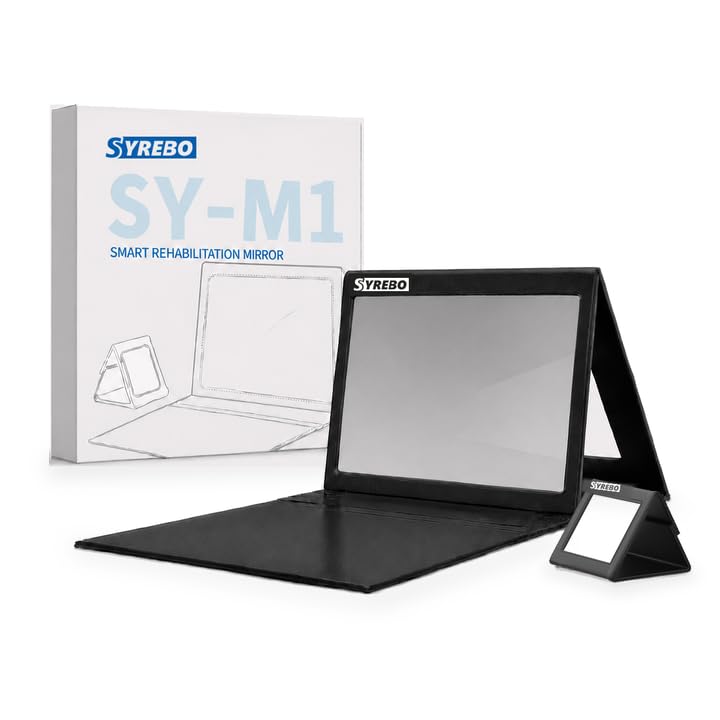 Mirror Therapy for Stroke Recovery, Hand Rehabilitation Mirror Box for Post-Stroke Hand Therapy, Hemiplegia Recovery, CRPS & Motor Training, Adjustable Mirror with Voice Guidance
