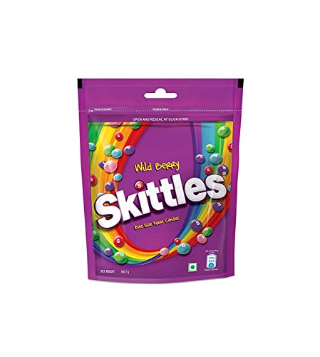 Image of Skittles Wildberry Mixedfruit Flavoured Candies, 100 Gm