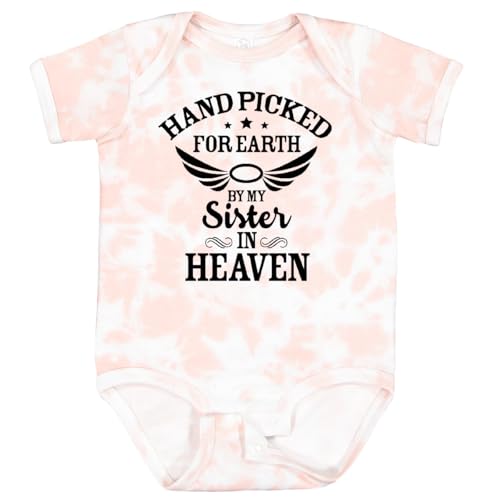 Image of inktastic Handpicked for Earth By My Sister in Heaven with Angel Baby Bodysuit