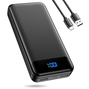 Power Bank, 27000mAh Portable Charger PD3.0 QC4.0 Fast Charging, Battery Pack Phone Charger with USB C (In & Out), Powerbank with LED Display for iPhone, Huawei, Tablets