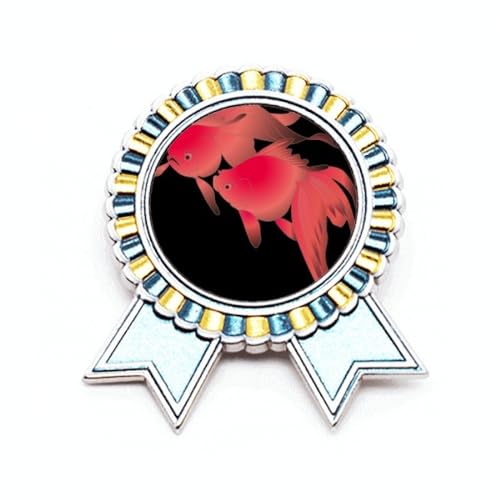 Broche poisson culture japonaise M métal pour accessoire de mode ethnique