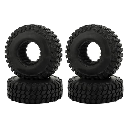 RC�J�[�̃^�C���ƃz�C�[�� Compatible With Axial For SCX24 For Bronco For Gladiator For FMS FCX24 1/18 1/24 RC �N���[���[�� 4 �� 1.0 �\�t�g�S���z�C�[���^�C�� 52