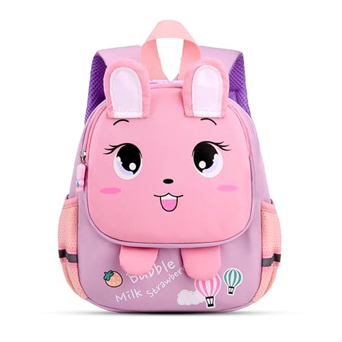 Storite Small Cute Toddler Backpack for Boys & Girls (2–6 Years) 5L | Lightweight Sturdy Kids Bag | Perfect for Preschool & Nursery School (Pink- 21x10x26 Cm)